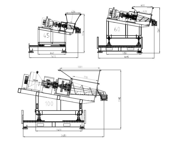 Línea plástica sistema de la granulación de control del inventor del extrusor ABB del alimentador de la fuerza