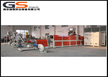 China Sistema plástico anti del corte de la refrigeración por aire del extrusor de la pelotilla del lote principal de la llama fábrica